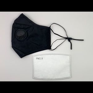 1 Piece Black Breathable Face Mask